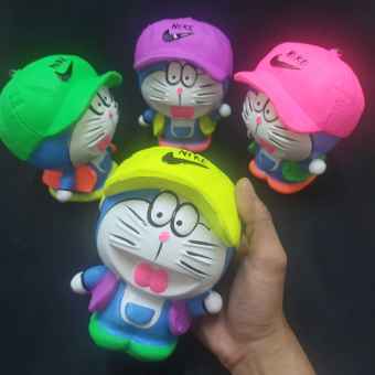 Ống heo tiết kiệm tiền nhỏ mẫu DORAEMON Đội Nón cực HOT – Heo đất tiết kiệm tiền làm quà tặng sinh nhật được trẻ em yêu thích – Lợn đất tiết kiệm tiền - Ý nghĩa giáo dục tuyệt vời