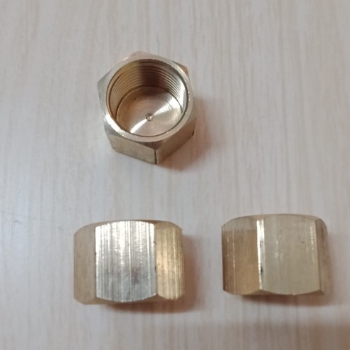 Nút bịt ren trong 21mm, đồng thau