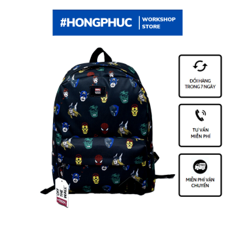 Balo đi học Van$ X Marvel Old Skool II Backpack Black (4) – Auth xuất xưởng - SB1104A [ẢNH THẬT]