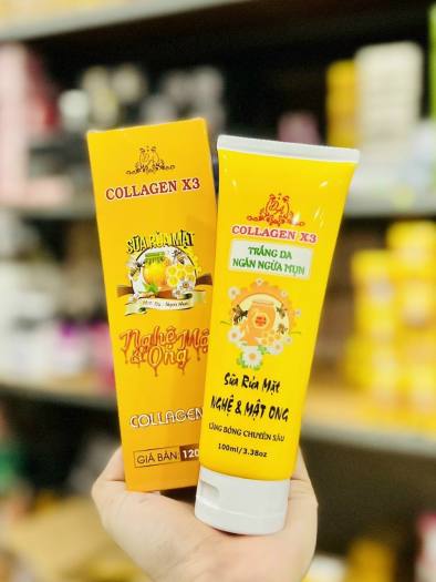 Sữa rửa mặt Nghệ Collagen X3 Đông Anh - Chính hãng 100ml