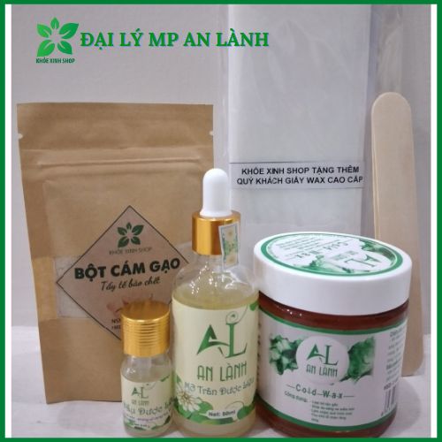 [4 QUÀ] COMBO WAX LÔNG AN LÀNH + MỠ TRĂN AN LÀNH. QÙA: BỘT CÁM, QUE, SẤP GIẤY WAX (A4+WAX NHÁM) Bấm để nhận miễn phí vận chuyển bên dưới