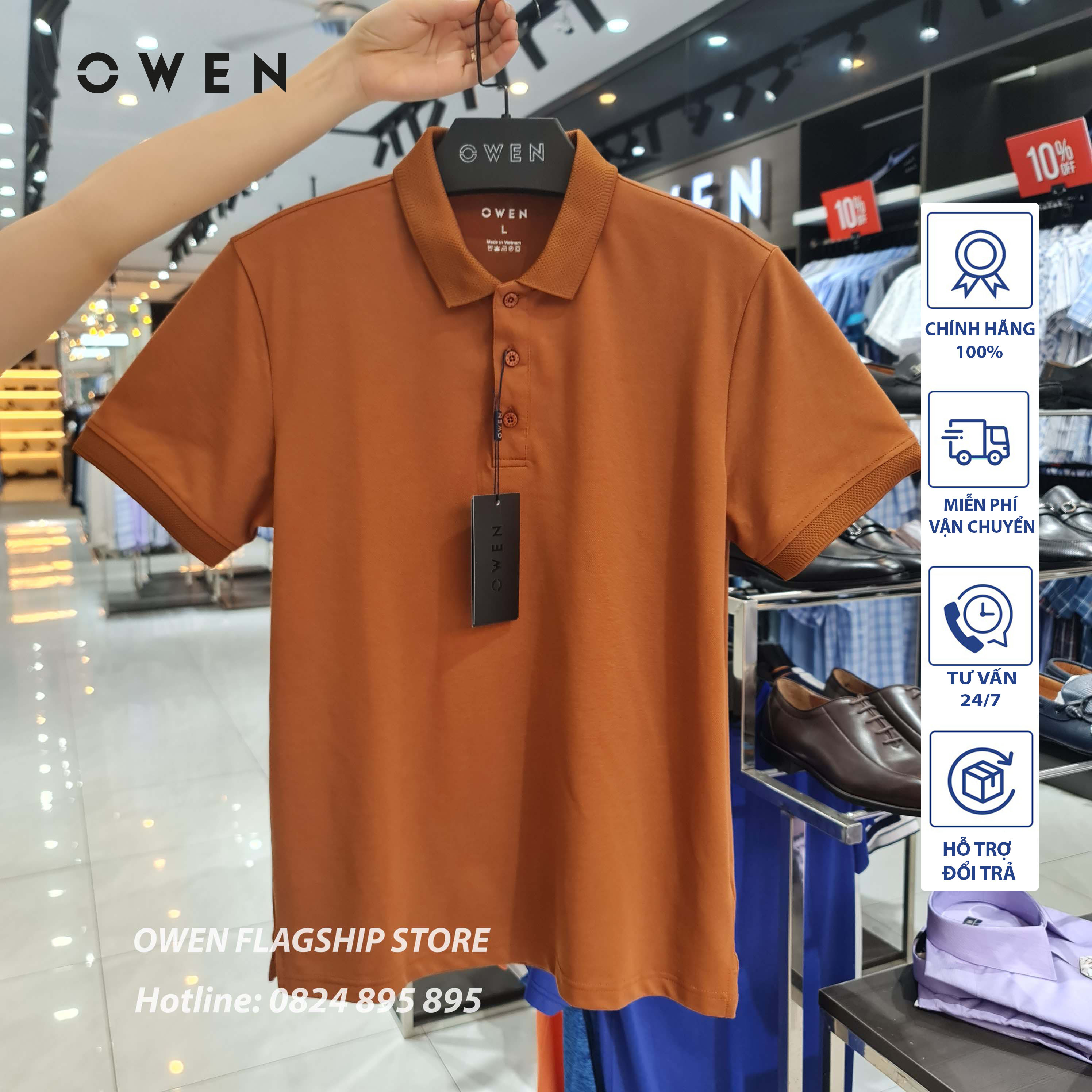 Owen - áo polo nam owen - mã apv23737 - owen flagship store