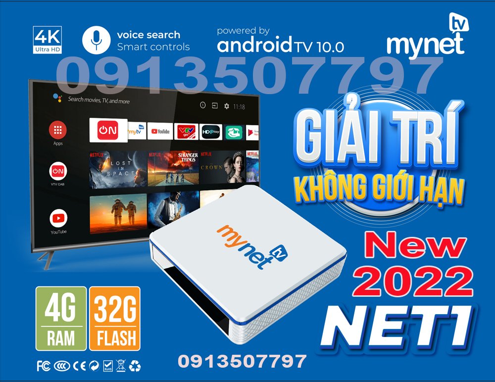 Android tivi box mytv 4g mới 2021