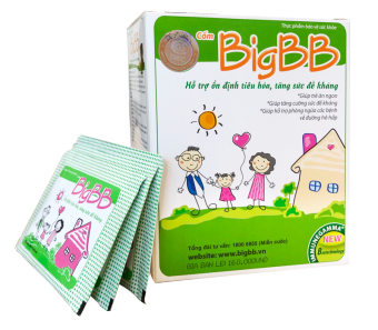 Cốm BigBB - Hỗ trợ trẻ ăn ngon, tăng sức đề kháng hộp 16 gói