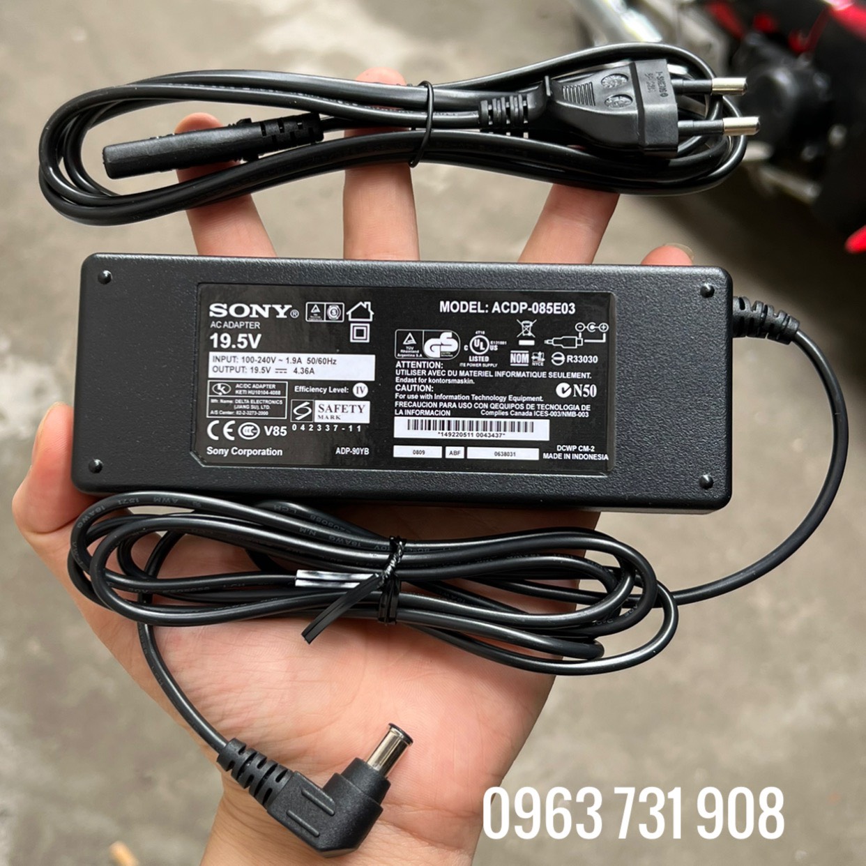 Nguồn tivi sony 19.5v 4.36a chính hãng