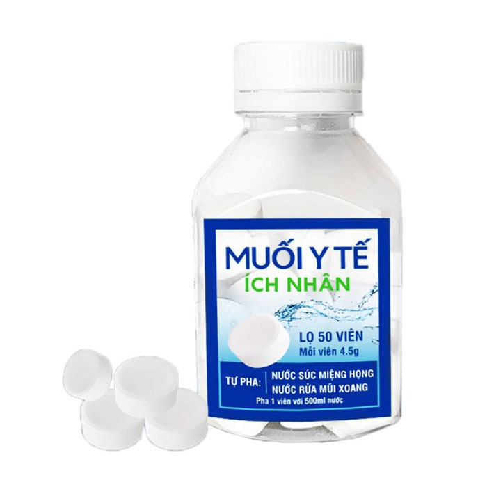 Viên muối y tế Ích Nhân hộp 50 viên