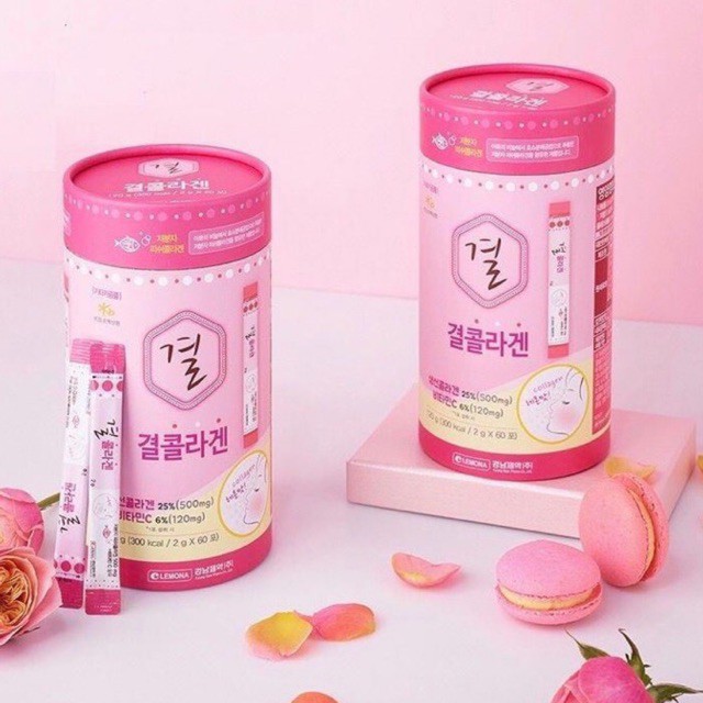 Bột Uống Collagen Hàn Quốc Lemona Gyeol Nano Collagen Powder Lemon Hộp 60 Gói