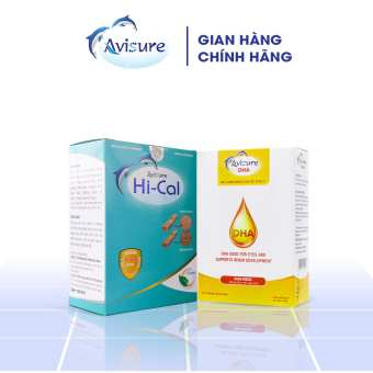 Bộ vi chất cho bà bầu Canxi Hical và Avisure DHA cho bà bầu khỏe mạnh, đủ chất 100 viên