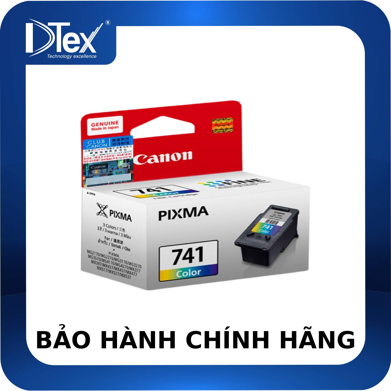 Mực in Canon CL-741 Color Ink Cartridge (5233B001AA) - Hàng Chính Hãng