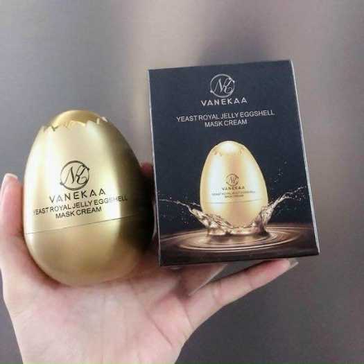 Mặt nạ trứng vanekaa yeast royal jelly egg shell mask cream Mặt nạ lột, hạt tẩy tế bào