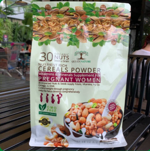 Ngũ Cốc  Queen Nature  Bột Ngũ Cốc Cho Bà Bầu Thơm ngon,dễ uống, Ngũ Cốc Dinh Dưỡng Cho Bà Bầu Không Đường-Misa MB Care