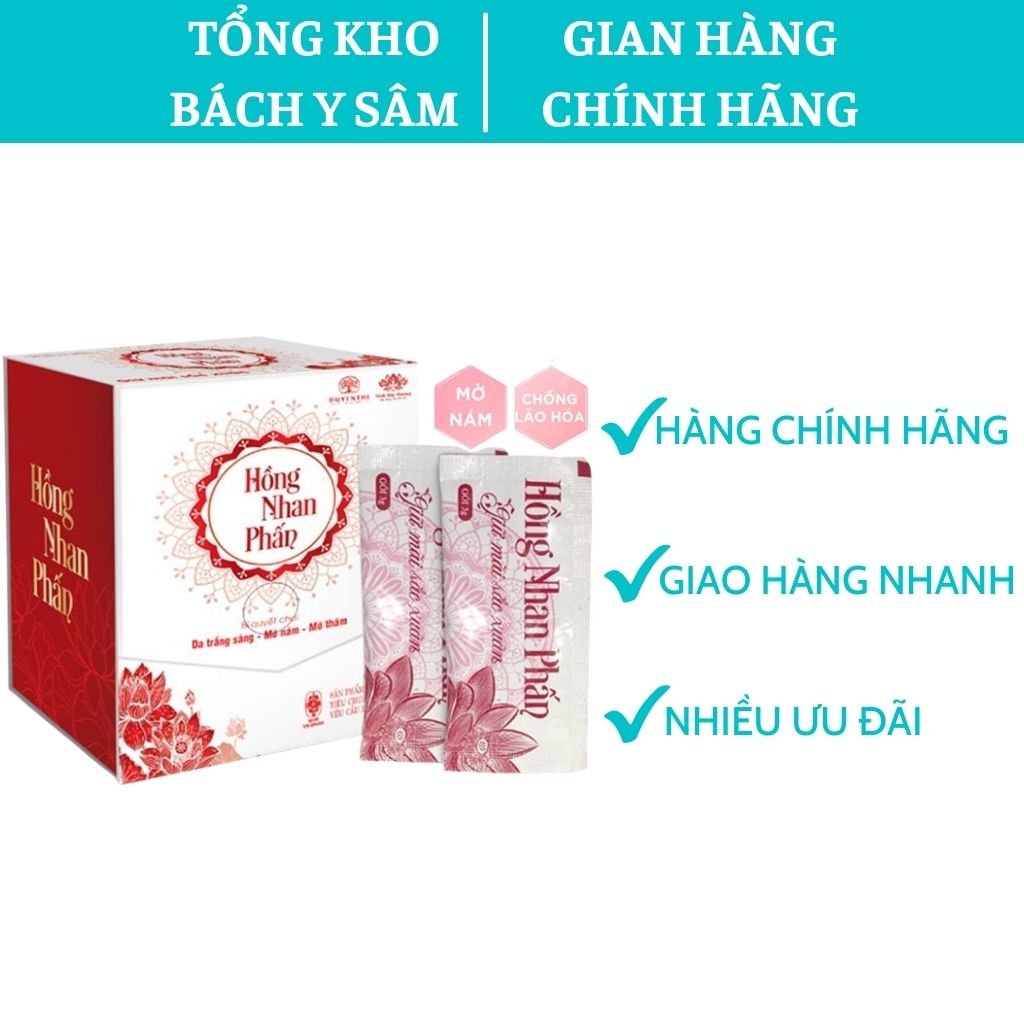 Hồng nhan phấn bách y sâm ƞhất mộc hương dạng bột pha