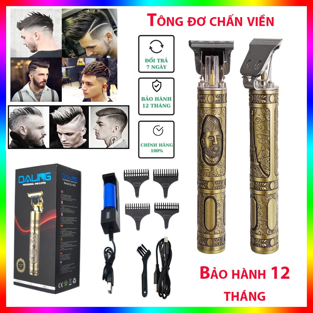 Tông đơ cắt tóc kiêm chấn viền daling-1073 nhỏ gọn tông đơ cắt tóc gia đình daling-1073 - chấn viền 1200mah tông đơ cắt tóc chấn viền cao cấp daling dl tông đơ cắt tóc chấn viền không dây daling dl
