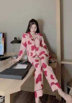 Set Bộ Pijama Bò Sữa DD From Rộng Unisex Lapi VN, Đồ Bộ Mặc Nhà Nam Nữ Dài Tay Freesize , Cả Nam Nữ Đều Mặc Đẹp NY7IK