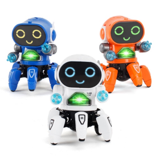 Đồ chơi Robot 6 chân nhảy múa phát nhạc vui nhộn cho bé