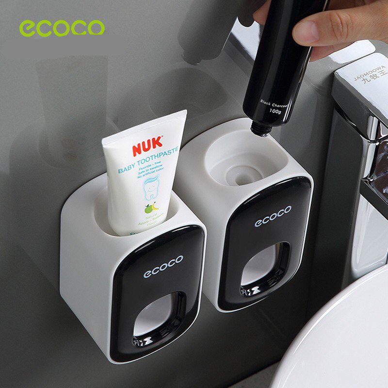 Hộp nhả kem đánh răng ECOCO E1922, Dụng cụ bóp lấy kem đánh răng tự động gắn tường đẹp, sang trọng