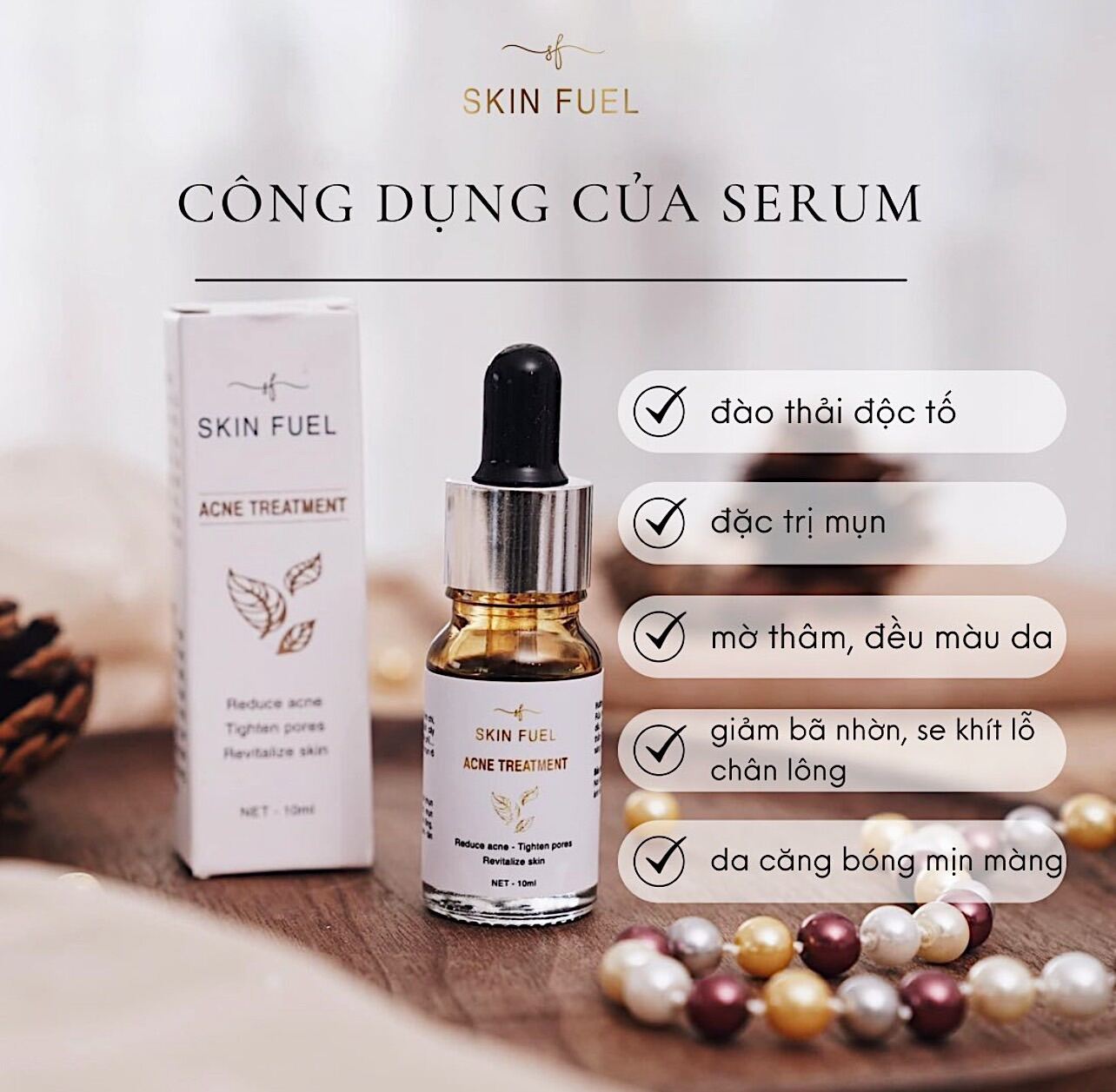 Serum trị mụn và tái tạo da Skin fuel