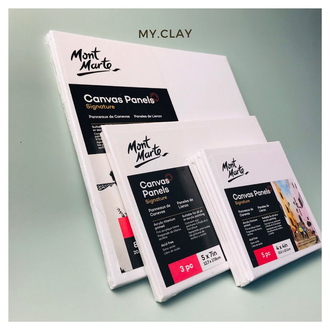 Canvas ép - tấm canvas panel mont marte- toan vẽ ép canvas mont marte