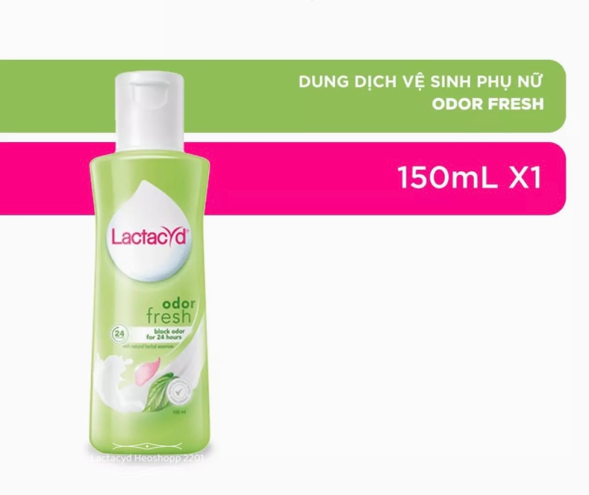 Dung dịch vệ sinh phụ nữ lá trầu bà - Lactacyd Odor Fresh 150ml