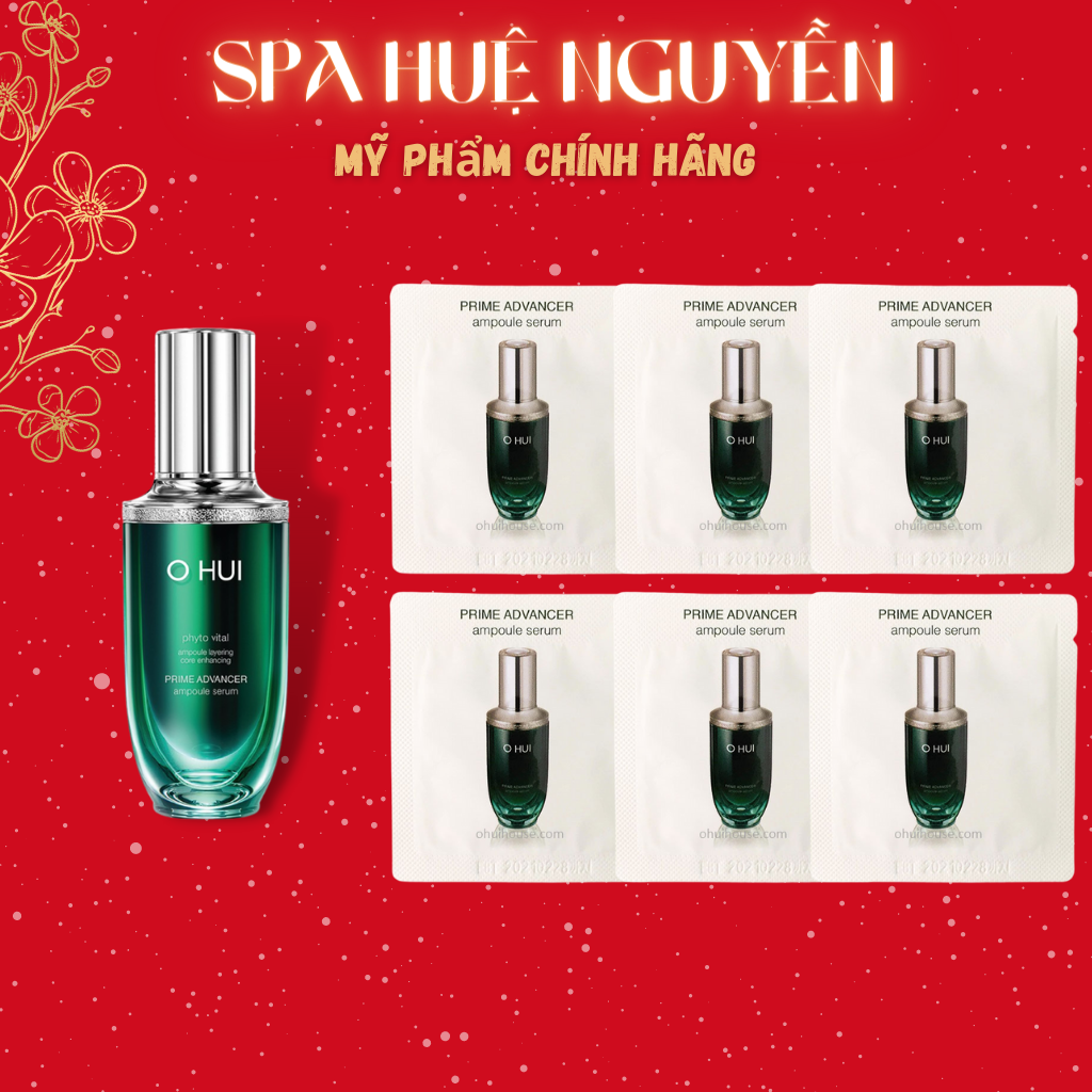 10 Gói Sample Tinh chất chống lão hóa và dưỡng ẩm cao cấp Ohui Prime Advancer Ampoule Serum