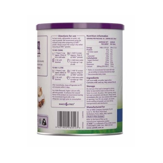 Sữa Bột A2 Nguyên Kem - Nhập Khẩu Úc