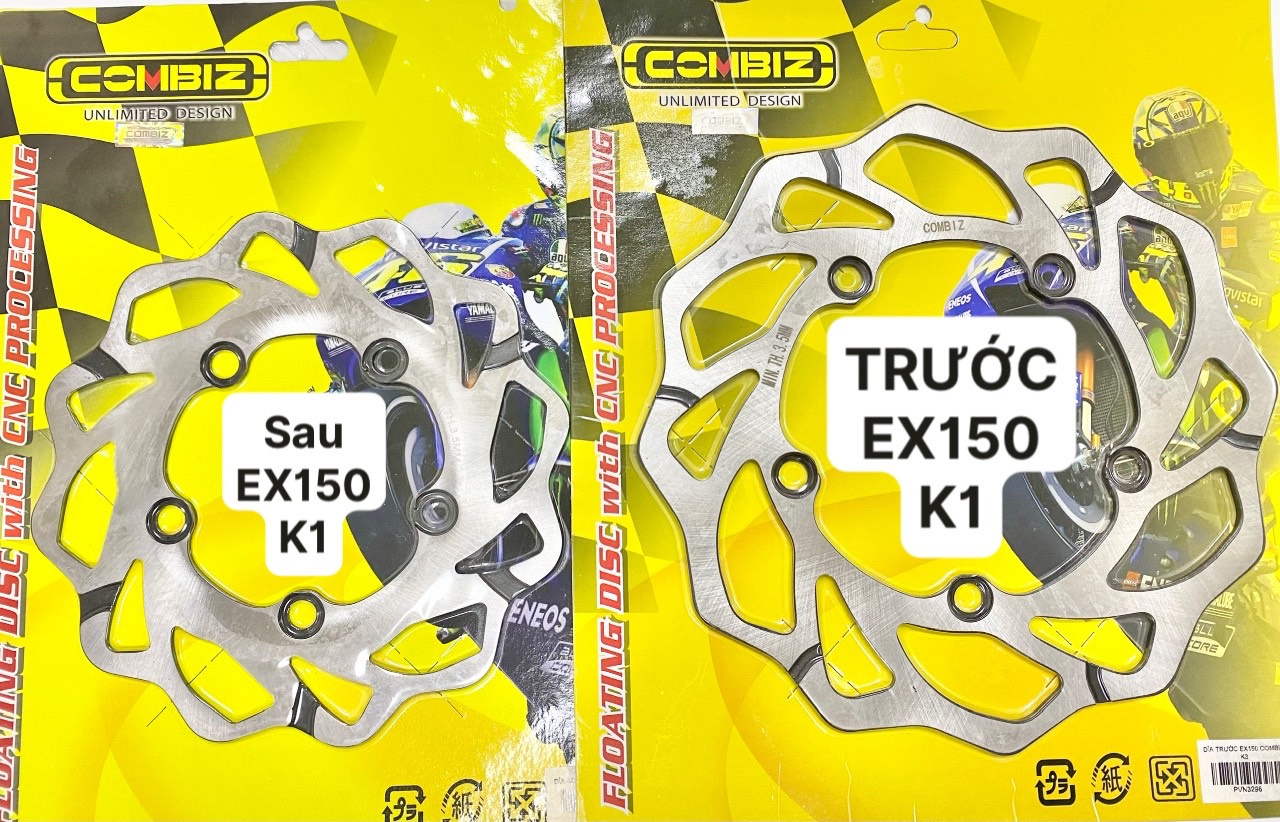 Dĩa thắng trước sau ex150 combiz kiểu x1