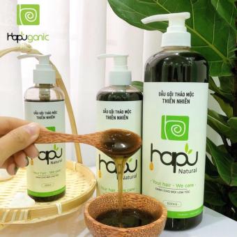 Dầu gội bồ kết thảo mộc HaPu Organic kích thích mọc tóc và ngăn ngừa rụng tóc