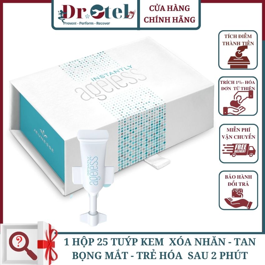 [Chính Hãng USA+Quà] Kem Xóa Nếp Nhăn, Bọng Mắt Sau 2 Phút Instantly Ageless Vials - DrOtel IA-H1, Xóa Nếp Nhăn Mắt, Nếp Nhăn Cổ, Nếp Nhăn Trán, Rãnh Cười, Xóa Sẹo, Làm Săn, Tăng Đàn Hồi Cho Da, Căng Bóng Da, Chống Lão Hóa, Trẻ Hóa