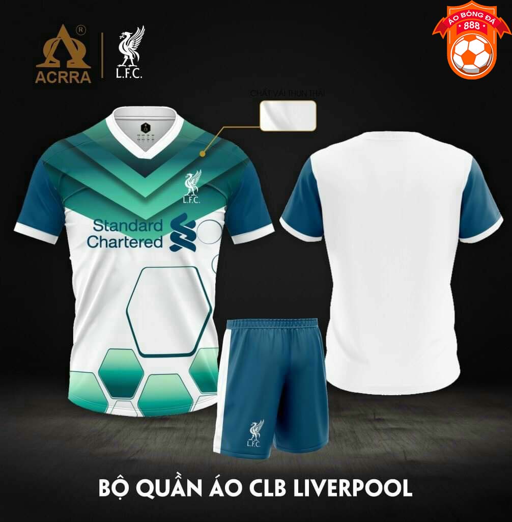 Áo bóng đá clb liverpool 2021 - thun thái cao cấp - thoáng mát, co giãn 4 chiều