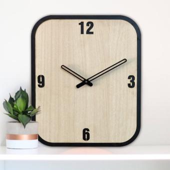 Đồng hồ treo tường gỗ Handmade Decor trang trí