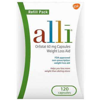 Viên uống giảm cân Alli Orlistat 60mg Weight Loss Aid - 120 viên