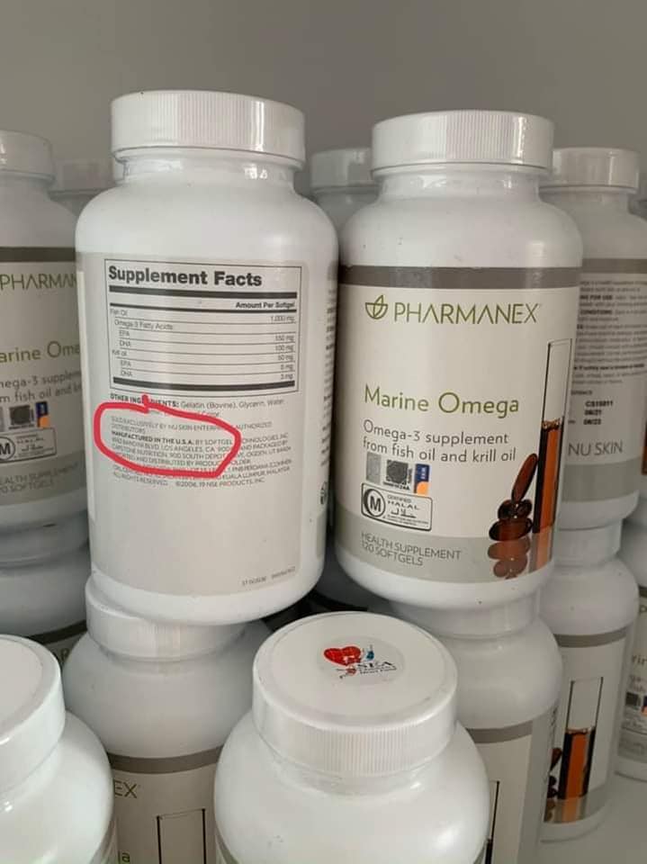 Viên uống Marine Omega3 Nuskin đẹp da mờ nám