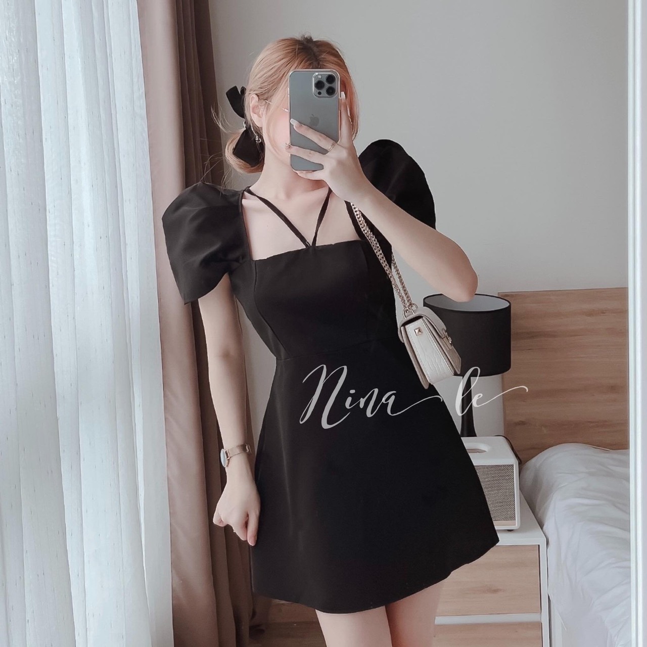 Váy đầm Bánh Bèo xòe nữ cổ vuông Thời Trang [ Dáng Xinh Fashion ] Phù Hợp Đi Tới Sự Kiện, Tiệc ,Đi Chơi Phố