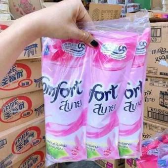 Set 3 gói Nước xả vải Comfort Thái thơm lâu Hương Ban Mai 580ml