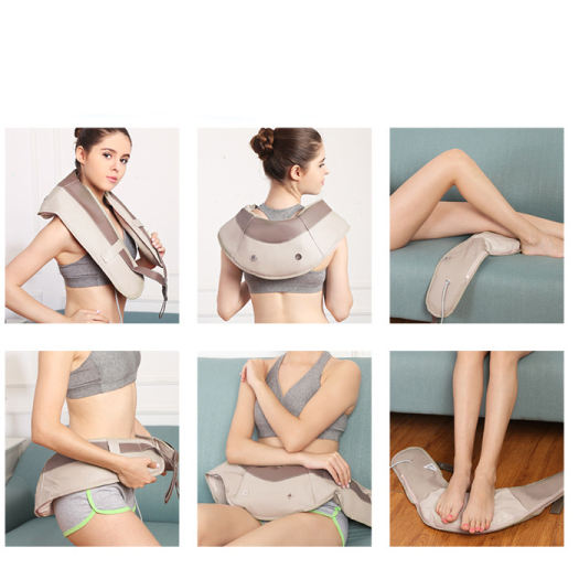 Máy Đấm Lưng Tẩm Quất, Máy Mát Xa Vai Cổ Lưng Đa Năng, Máy Massage Cổ Vai Gáy, Máy Massa, Đai Matxa Cổ Vai Gáy Chống Đau Mỏi 8 Con Lăn Massage - Chính Hãng - Hiệu Quả - Bảo Hành 1 Đổi 1