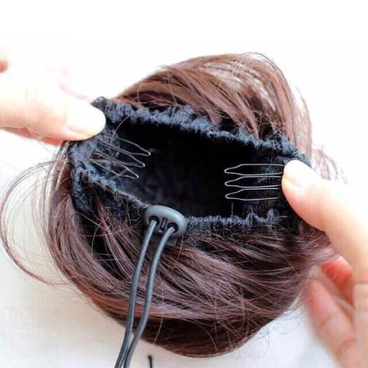 Tóc giả búi ❤FREESHIP 50K❤ - tóc giả búi củ tỏi