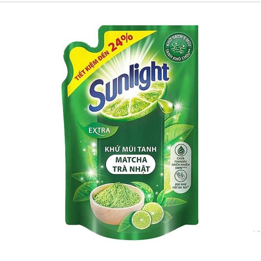 Nước rửa chén Sunlight Matcha Trà Xanh Túi 2.1KG
