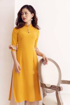 Bộ cách tân lụa tằm tay phối