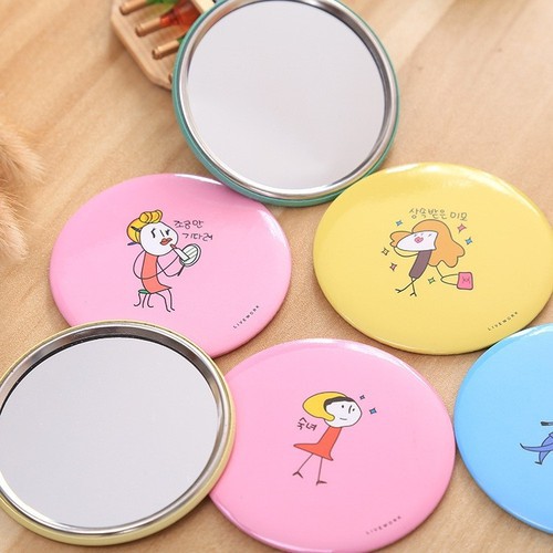Gương soi mini bỏ túi hàn quốc dễ thương