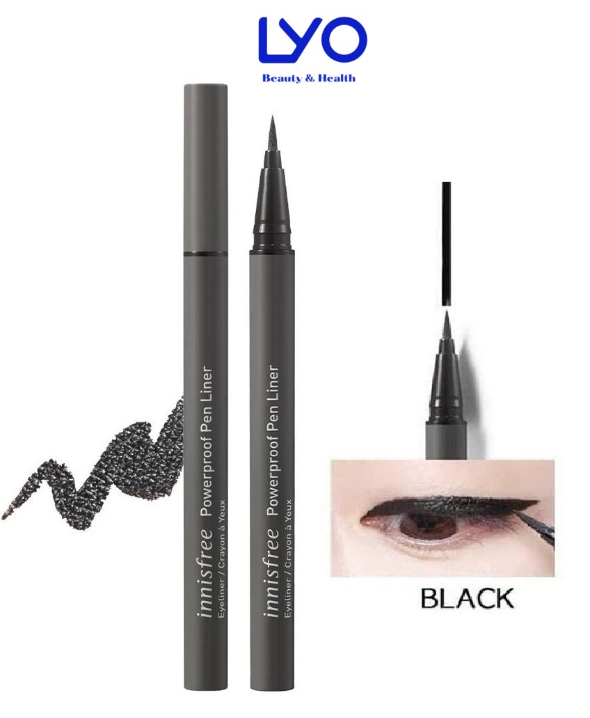 Kẻ mắt nước innisfree powerproof brush pen liner 0.6g lyo