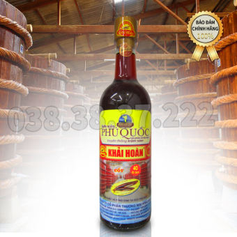 Nước mắm Phú Quốc Khải Hoàn 40 độ đạm chai 520ml