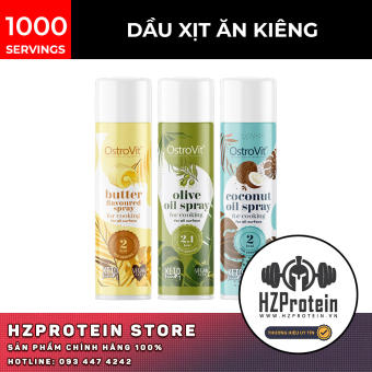 Ostrovit Cooking Oil Spray Dầu Ăn Kiêng 250Ml 1000 Lần Xịt - Chính hãng