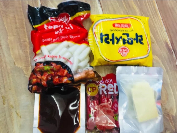 [ăn vặt combo nấu lẩu Tokbokki hàn Quốc