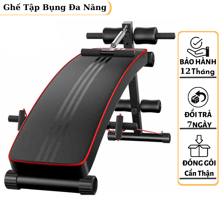 Ghế tập bụng - Máy tập cơ bụng đa năng, Ghế tập gym hiệu quả tại nhà