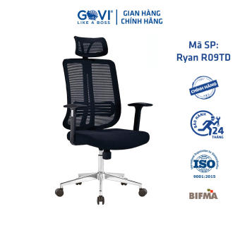 Ghế xoay văn phòng GOVI RYAN R09-TD Ghế làm việc tựa đầu