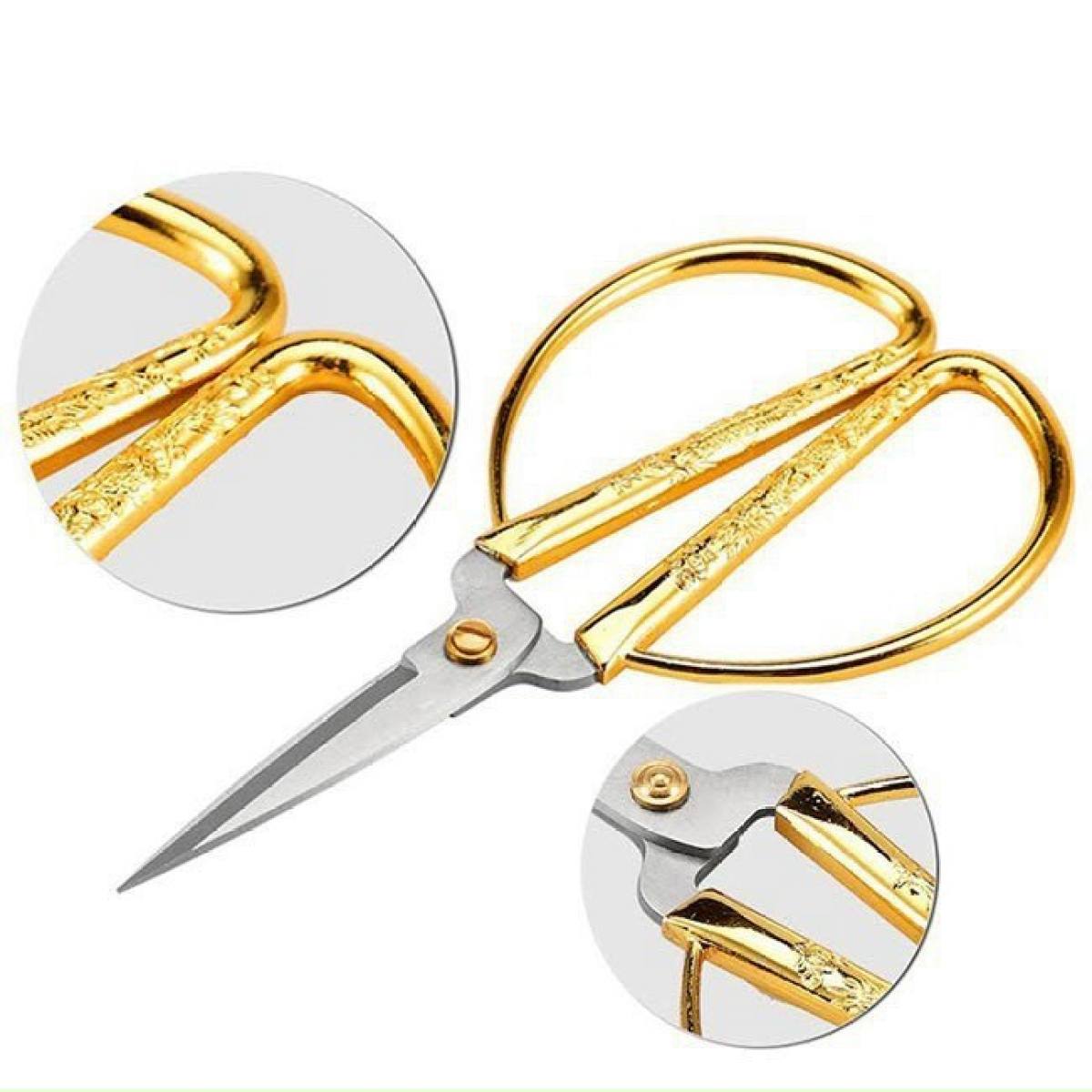 [BẢO HÀNH 1 ĐỔI 1] Kéo nhật làm bếp hoa văn rồng phụng tinh xảo Nhật Bản inox mũi nhọn siêu bén cao cấp