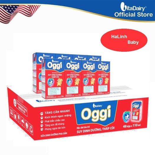 Thùng 48 hộp sữa oggi pha sẵn 110ml