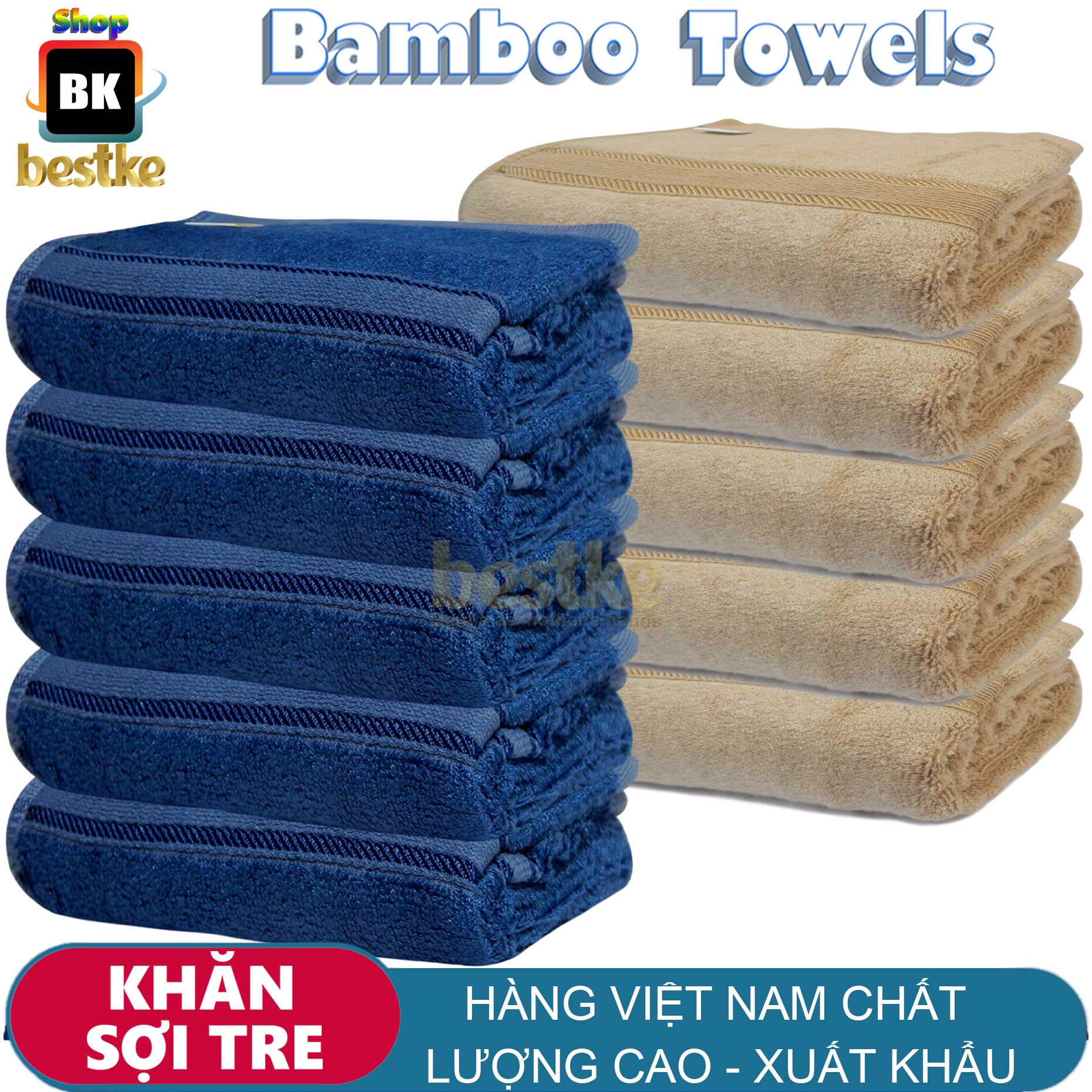 Combo 10 khăn gội sợi tre dành cho trẻ em , siêu mềm mịn thấm hút nhanh không phai màu