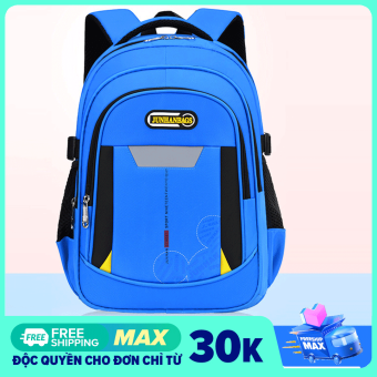 Balo nhiều ngăn trang nhã cho bé trai, học sinh nam đi học, cặp sách chất đẹp mềm êm thoáng khí cho học sinh lớp 1- lớp 12 chống thấm nước, ba lô cấp 1, cấp 2, cấp 3