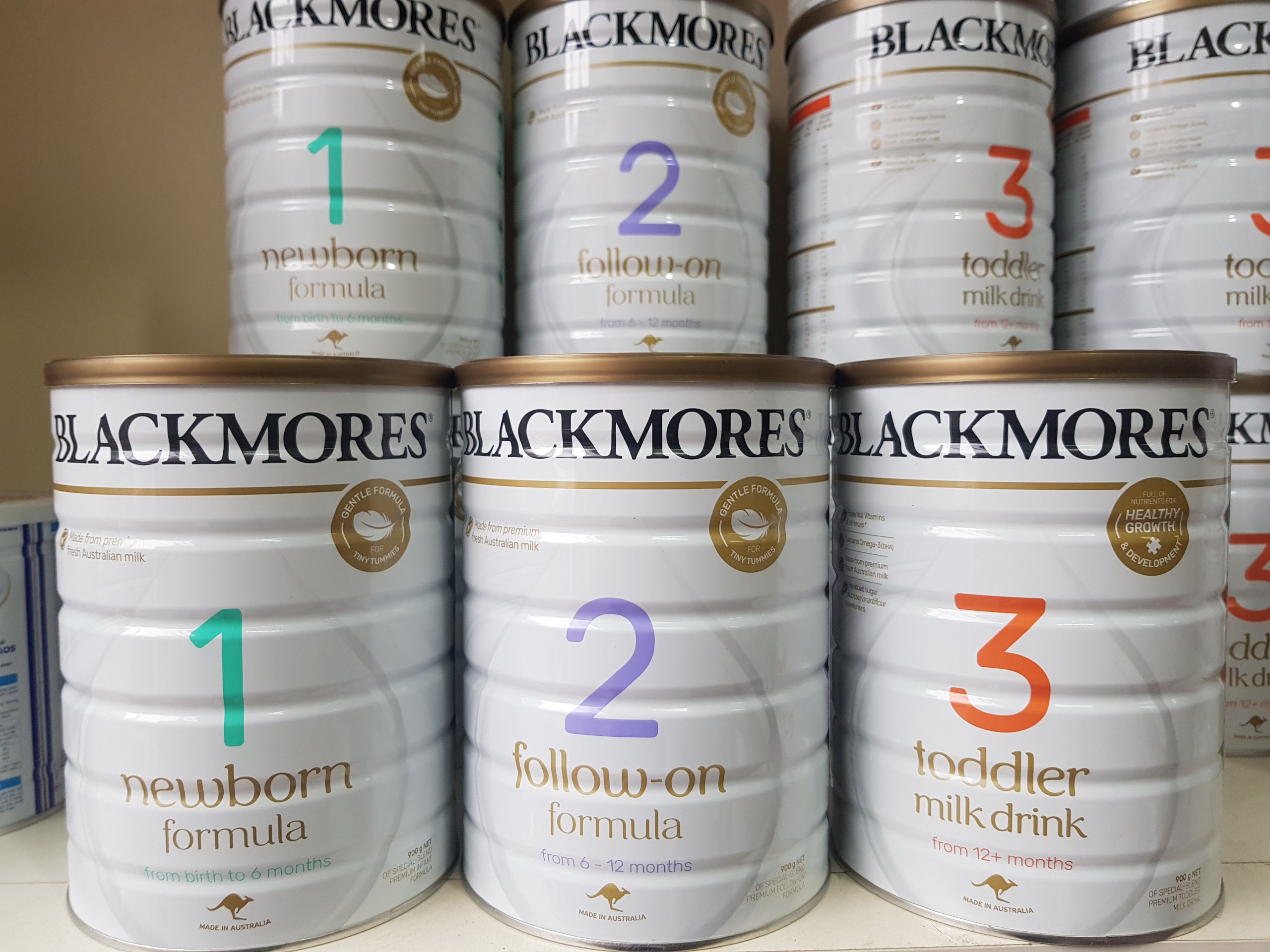 Sữa bột Blackmores đủ số 1.2.3 date luôn mới